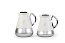 set of 2 heat-insulated coffee pots from Fenjal, size 1 liter and 500 ml - White